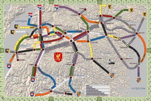 Östergötland in the 1930s (fan expansion for Ticket to Ride)